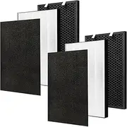 2 Sets Air220 Air320 Filter Replacement Compatible with Bissell Air320 Air220 2768A 2609A Air Purifier, Include True HEPA Filter + Pre Filter & Activated Carbon Filter, Compare Part # 2677,2678,2804