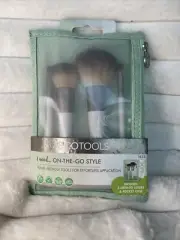 EcoTools On-The-Go Style Kit Makeup Brush Gift Set w/ Zip Travel Pouch #1613