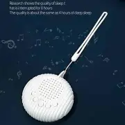 White Rechargeable Baby Soothing Music Noise Sleep Machine with Lanyard