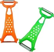 2 Pcs Vegetable Fruit Peeler Parer Julienne Cutter Slicer Peel Kitchen Tool Gadget Practical Processed Peelers Graters, Peelers and Slicers Kitchen Utensils and Gadgets
