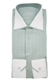 NEW STEFANO RICCI Dress Shirt 100% Cotton Size 15.5 Us 39 Eu ( C221)