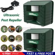 2X Ultrasonic Pest Animal Repeller Snake Insect Bird Plug in Repellent Deterrent