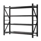2Mx1.8M Garage Shelving Warehouse Rack Pallet Racking Storage Shelf Black