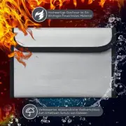 Reliable Fireproof Document Bag for Secure Storage of Documents and Cash