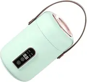 Mini Rice Cooker, Electric Stew Pot Insulated Multifunction Efficient Heating Easy To for Dorm for Home (Green)