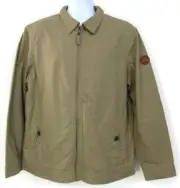 Timberland Men's Mountain Cotton British Khaki Bomber Jacket Size XL, A1KBF