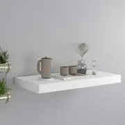 Floating Wall Shelf White 50x23x3.8 cm MDF