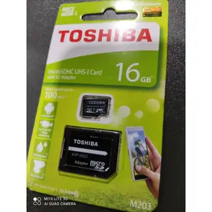 愛寶買賣 TOSHIBA 東芝 M203 16GB 16G Micro SDHC TF 記憶卡 讀100MB