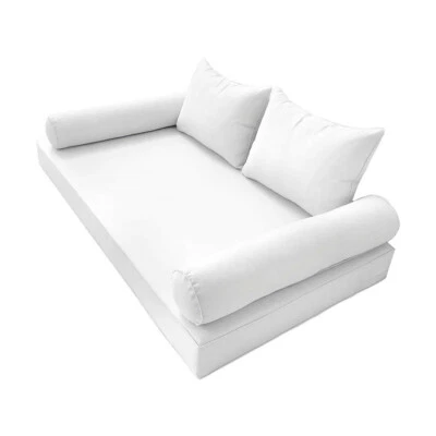 STYLE4 Mattress & Pillow Daybed Porch Swing Piped Trim Twin AD106 |COVERS ONLY|