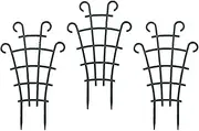 Generic Stackable Climbing Trellis,Grid Support DIY Lattices,Durable Sturdy Garden Trellis for Vines Indoor Outdoor Fence Flower, 3 Trellises