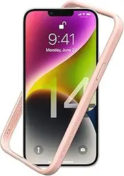 RHINOSHIELD Bumper Case Compatible with [iPhone 14 Plus] | CrashGuard NX - Shock Absorbent Slim Design Protective Cover 3.5M / 11ft Drop Protection - Blush Pink