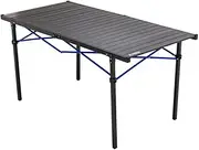 Kings Aluminium Roll-Up Camp Table |50kg Weight Rating | Locking Frame