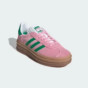 【adidas 愛迪達】GAZELLE BOLD 運動休閒鞋(IE0420 ORIGINALS 休閒鞋 粉)