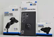 QUAD LOCK KIT GALAXY S24 ULTRA MAG Case, Dampener, FORK STEM Mount Pro *EXPRESS*