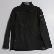 Women's Jamie Sadock Faux Suede 1/4 Zip Jacket Black Size Medium