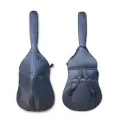 3/4 Upright Double Bass Bag Oxford Cloth String Bass Bag with Soft lining,Black