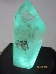 Turntable Plastic Display Holder "Phantom Lamp" with LED Light for Crystals