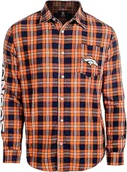 FOCO NFL Mens Wordmark Flannel Shirt