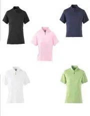 ADIDAS GOLF Ladies Size S-2XL Climacool 1/4 Zip Womens Dri Fit Polo Shirts