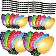 BESPORTBLE 4 Sets Reflective Bulb Shape Magnetic Stickers Decorative Car Magnets for Christmas Weatherproof Easy to Apply for Holiday Spirit Surfaces
