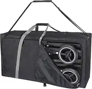 [Hap Tim] Stroller Travel Bag for Airplane, Protective Carry Handles and Detachable Padded Shoulder Strap, Large Storage Bag for Baby Travel Essentials, Dark Grey (STB-2281)
