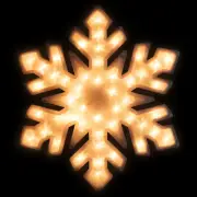 Northlight 20" Lighted Snowflake Christmas Window Silhouette Decor