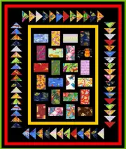 WITH MY LITTLE EYE - 51" x 43" - Quilt-Addicts Precut Patchwork Quilt Kit Cot*