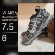 Women's Size 7.5 NIB Nike Air Vapormax 2020 Flyknit Oreo CT1933 002 Gray Grey