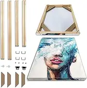 MDYNI DIY Solid Fitted Wooden Frame Kit Canvas Wood Stretcher Bars Painting Wooden Frames for Wall Art, Canvas, Oil Painting, Canvas, Artwork (40cm x 50cm)