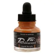 Tru-Color TCP509 1 oz F.W Pearlescent Acrylic Ink Sun Orange