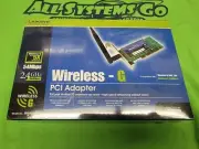 Linksys Cisco Wireless-G WMP54G Desktop PCI Network Adapter 54Mbps - NIB