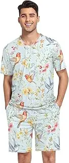 [GAIREG] Mens Pajamas Set Short Sleeve Summer Sleepwear S-XXL