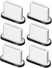 FUTUREORYY 6Pcs USB C Dust Plugs Durable Stoppers for Smartphone Charging Ports Easy Installation Fits Any Type Fashionable and Protective Cover for USB C