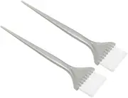 FOMIYES Hair Dye Brush Comb 2 Pack Soft Hair Dyeing Tools -in-one Kit for Coloring Highlights and Foiling