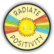 Radiate Positivity Vinyl Sticker Decal
