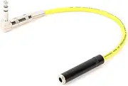 ROBAUN 6.35mm Male to Female Extension Cord Cable Right Angle Stereo 6.35 Male Female Adapter Line Wire Connector 1/4" Cable(Yellow,15m)