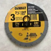 DEWALT Circular Saw Blade, 7 1/4 Inch, 24 Tooth, Framing (DW3178) PACK OF 3