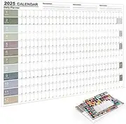 Big Calendar 2025-full year calendar-Big Assed Calendar 2025-big ass calendar-52cmX 74cm(Open), Paper Folded. (A, colour)