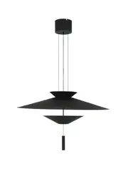 MFL By Masson Solstice LED Colour-Shifting Adjustable Pendant in Black