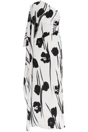 [MAX MARA STUDIO] MAX MARA STUDIO maxi one-shoulder dress 38 White