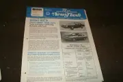 1975 FORD MUSTANG II TAKES ON CHEVY MONZA DEALER NEWSFLASH BROCHURE SHEET RARE
