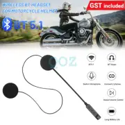 Wireless Bluetooth Headset Speaker Headphones w/Mic For Motorcycle Helmet