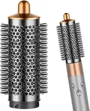 PUREGUST Round Brush Attachment for Dyson Air wrap Oval Round Volumizing Brush for Dyson Airwrap Accessories, Gold