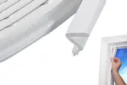 Door Weather Stripping Soundproof Door Seal Strip V-Shaped-White