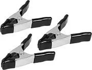 Gadpiparty 3pcs Heavy Duty Spring Clamps for Woodworking Photography Crafting Durable Metal Clips with Strong Clamping Force for Backdrop Picture Frames and Tablecloths