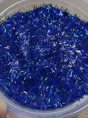 50g Bulk Holographic Navy Blue Tinsel Glitter Nail Art Tumbler Solvent Resistant