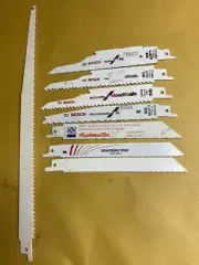 8 Pc Bi-Metal Reciprocating Saw Blade ASSORTMENT Sawsall Made In USA