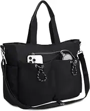 [VX VONXURY] Tote Bag for Women Crossbody Tote with Multi Pockets Work Bag Large Shoulder Bag Women Handbag For Work Travel Daily Gym