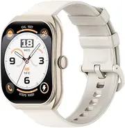 Smart Watch for Women Men,2.01" IPS Display, 3ATM Waterproof, HD Bluetooth Voice Call Pedometer Multi-Sport Modes&Women's Pink Activity Tracker for Android iOS,Gold