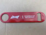 1x Budweiser Qatar 2022 World Cup Metal Bottle Openers Brand New